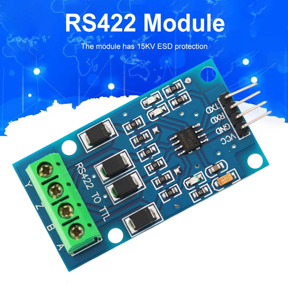RS422 to TTL Converter Module – MAX490, 15KV ESD, Full Duplex Signal Converter Module Oasis Select