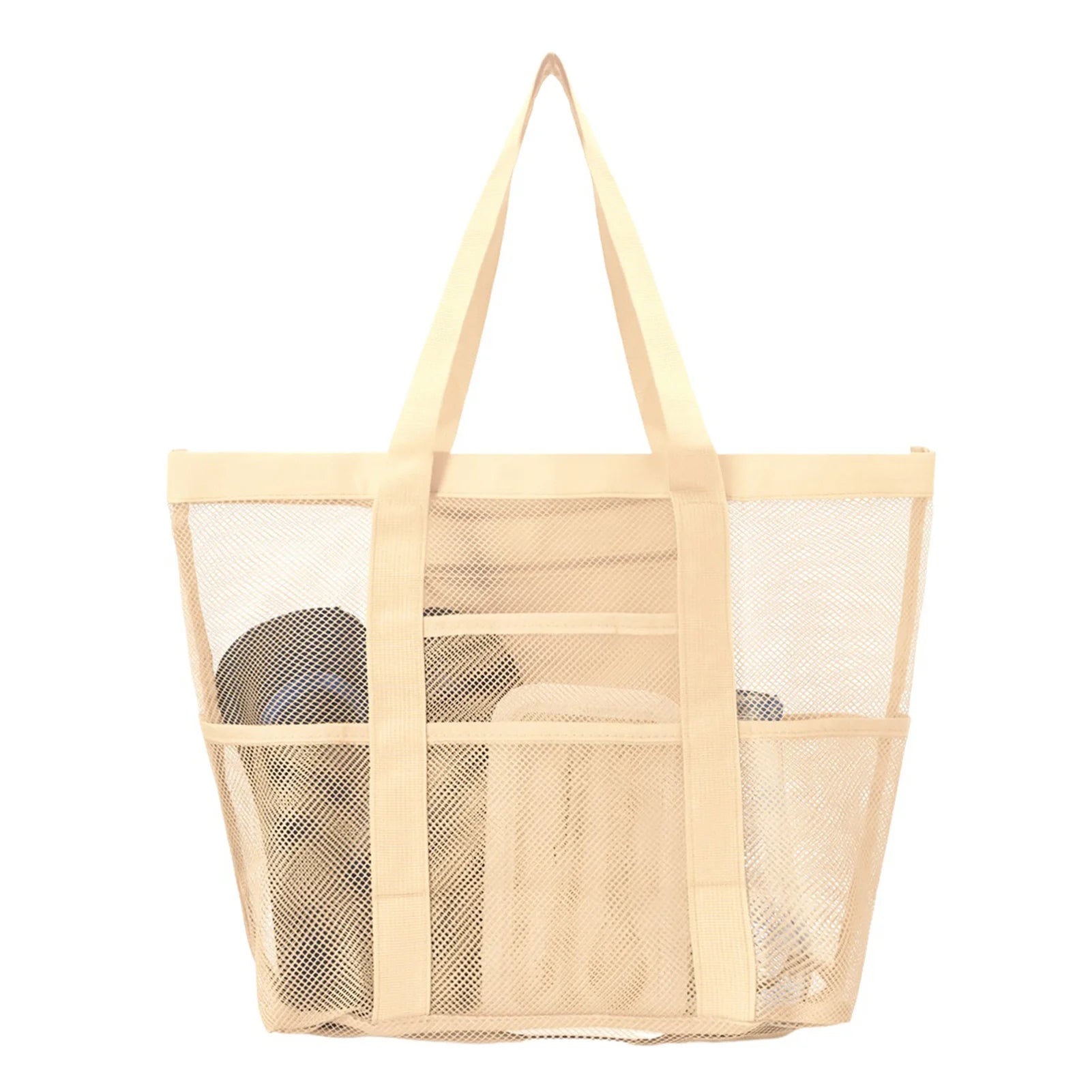 Mesh Beach Tote Bag | Large Multi-Pocket Pool & Travel Bag