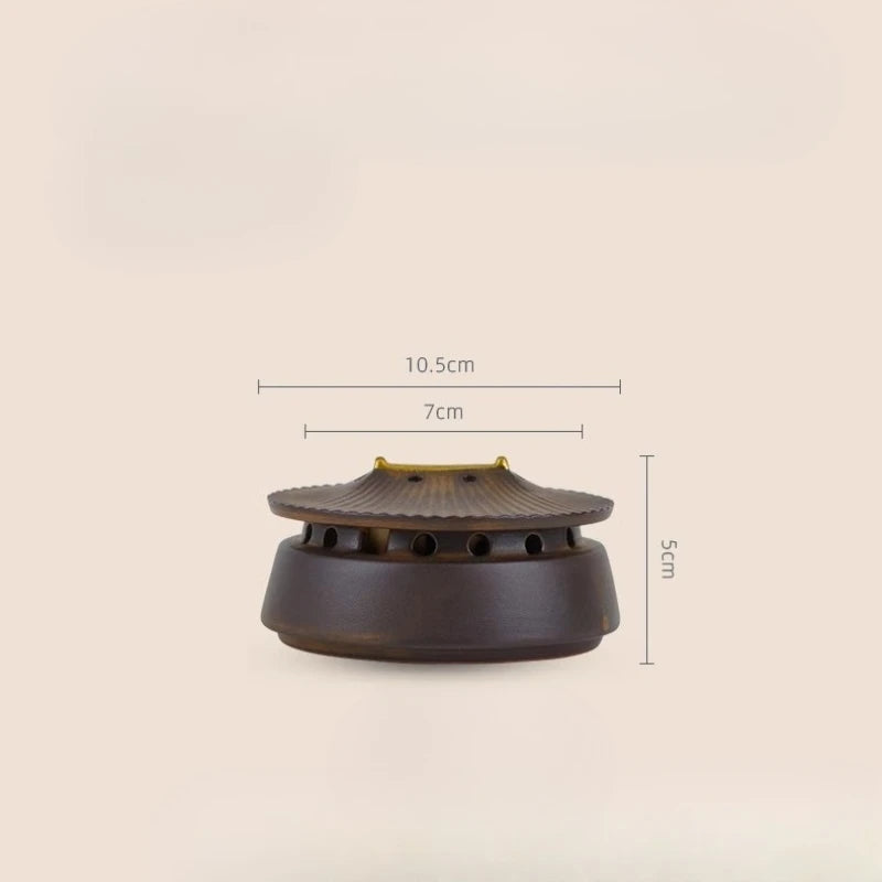 Creative Ceramic Incense Burner Antique-style Household Indoor Aroma Diffuser, Chinese-style Incense Display Item Incense Burner Oasis Select