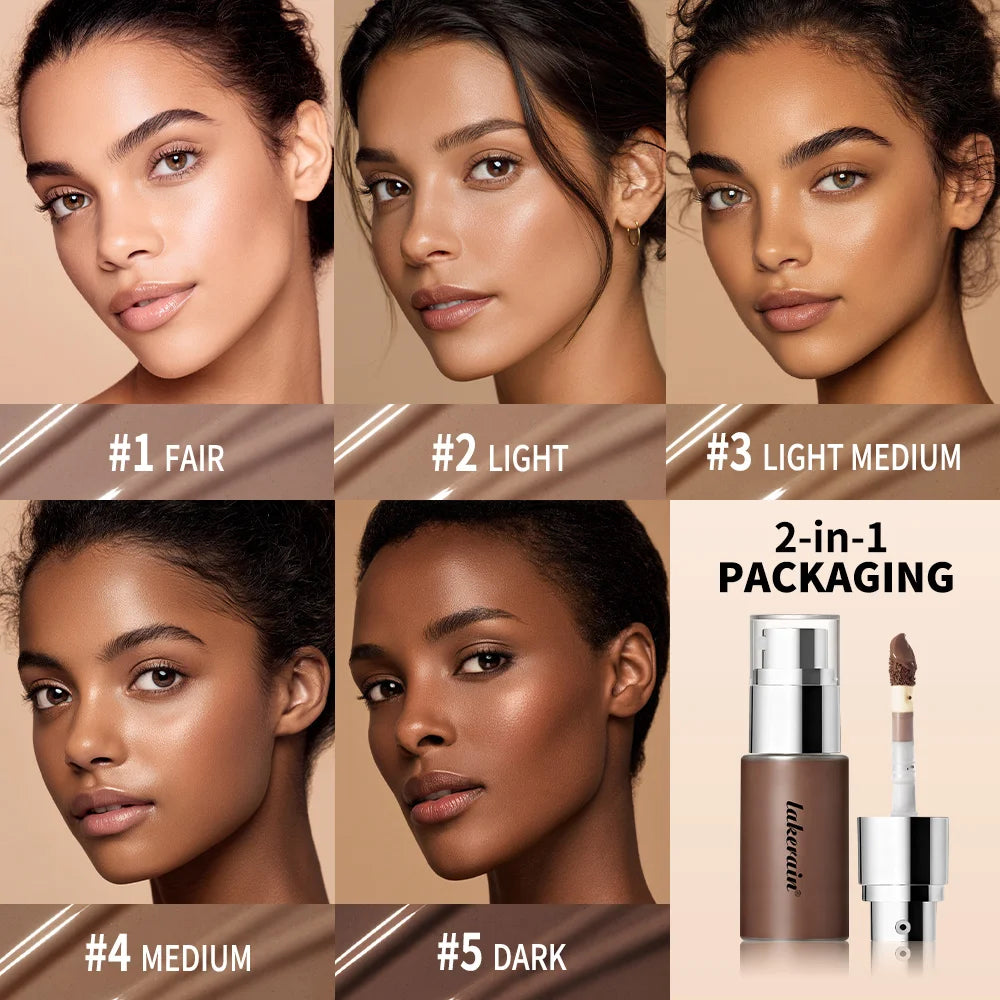 Liquid Foundation Serum Brighten Skin Facial Contouring Foundation Contouring Serum Moisturizes Nourishes Bronzing Makeup Oasis Select