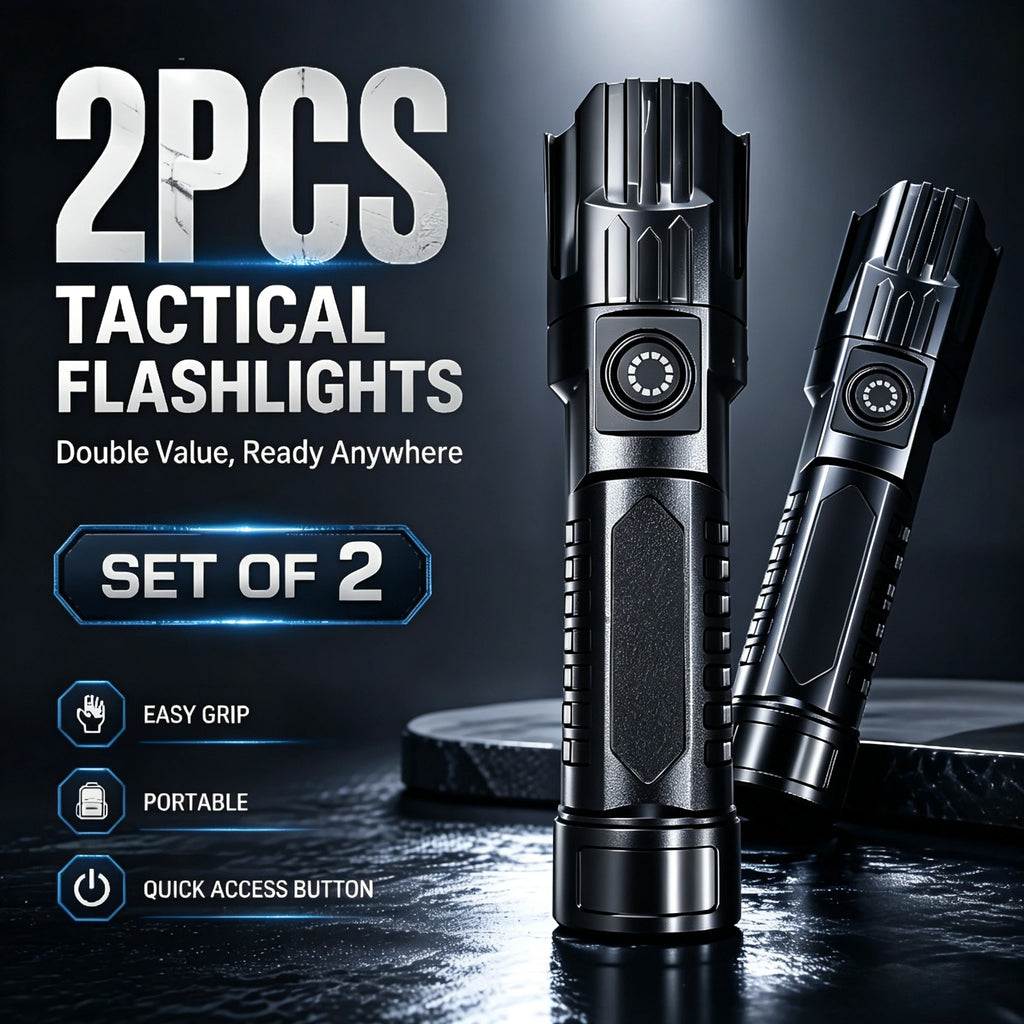 ZHIYU 1600 Lumen LED Zoomable Rechargeable Tactical Flashlight