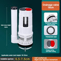 Split Toilet Drain Valve Two-button Toilet Water Outlet Valve Water Tank Dual Flush Fill Drain Flush Cistern Valve Fittings Oasis Select 18 CM