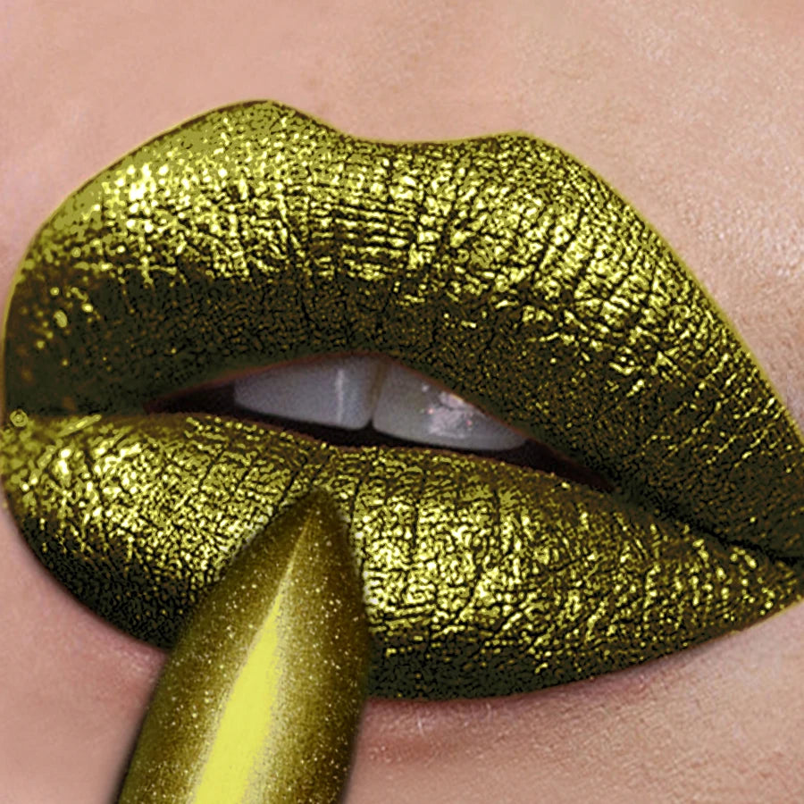 MCD Smoky Green Glitter Lip & Eye Tint Pen – Waterproof Shimmer