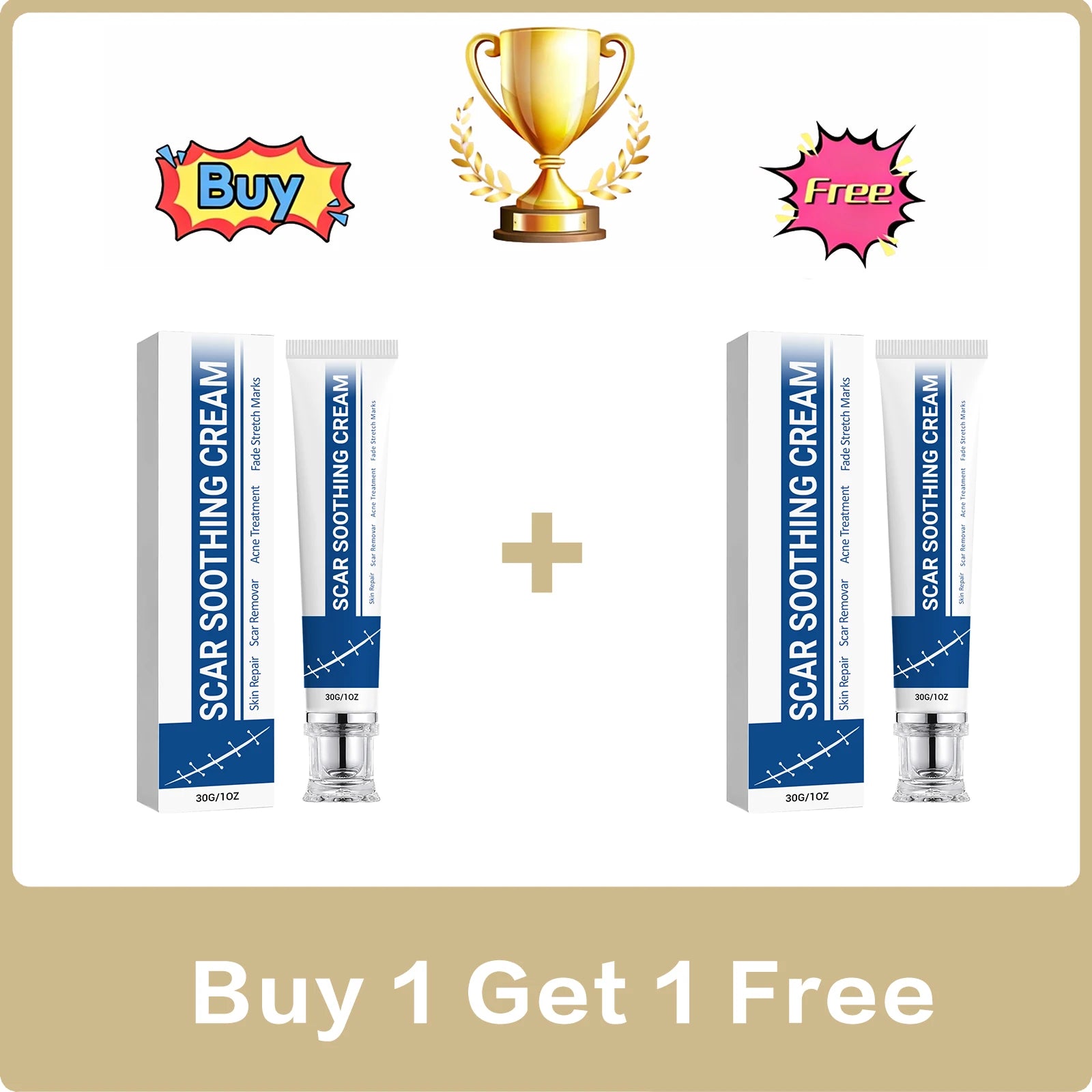 Soothing Scar Cream – Hydrating, Lightweight & Nourishing 30g Scar Soothing Cream Oasis Select Buy 1 Get 1 Free