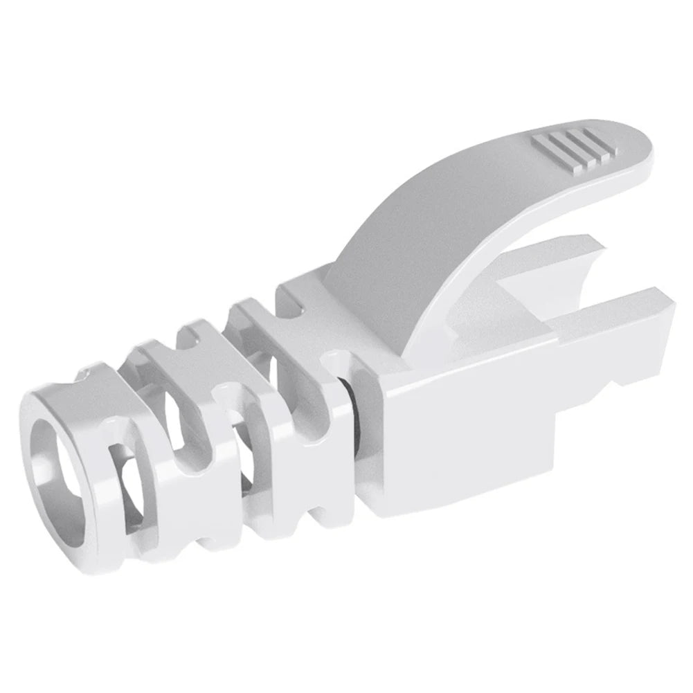 10-50 Pcs Multicolour RJ45 Caps Cat 5 CAT6 Protective Sleeve RJ-45 CAT6 CAT5e Adapter Cap Ethernet Network Cable Connector Plugs Oasis Select 10pcs White