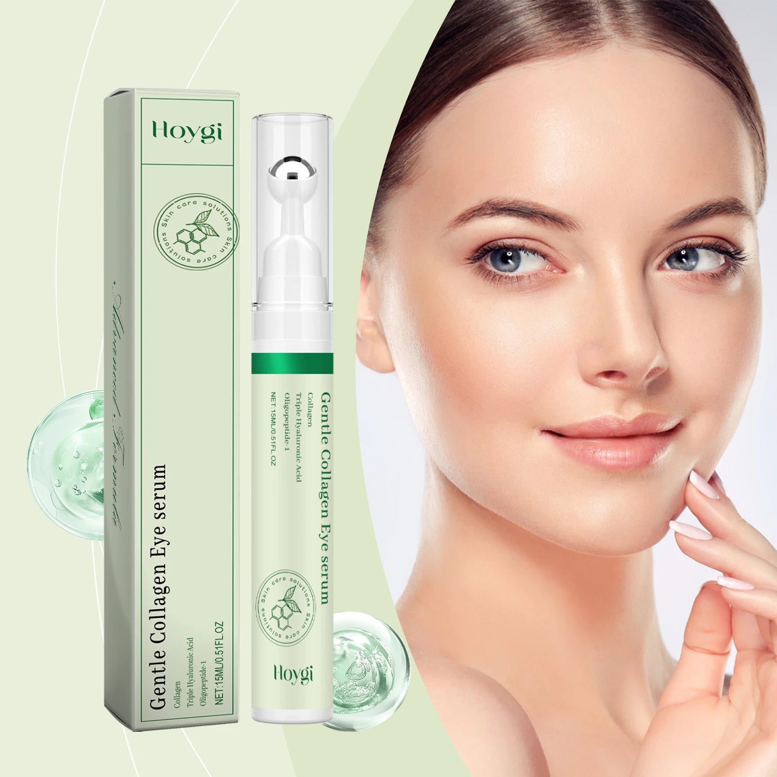Collagen Eye Serum Cream Anti Dark Circles Eye Bags Eyes Puffy Repair Brightening Tighten Lifting Moisturizing Under Eye Roller Oasis Select