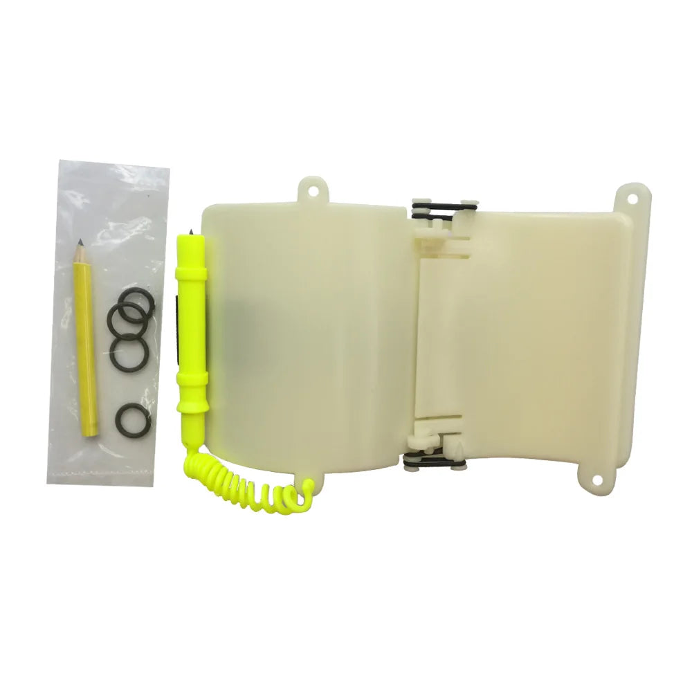 Luminous Underwater Triple Scuba Diving Wrist Writing Slate With Pencil Arm 3 Panels Write Board Oasis Select