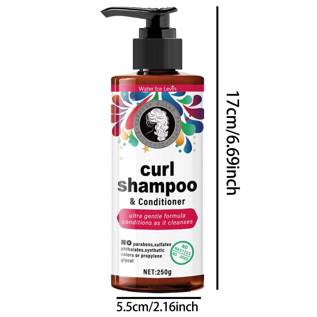 Curly Hair Shampoo & Conditioner 250g – Glycerin & Keratin Curl Shampoo Conditioner Oasis Select