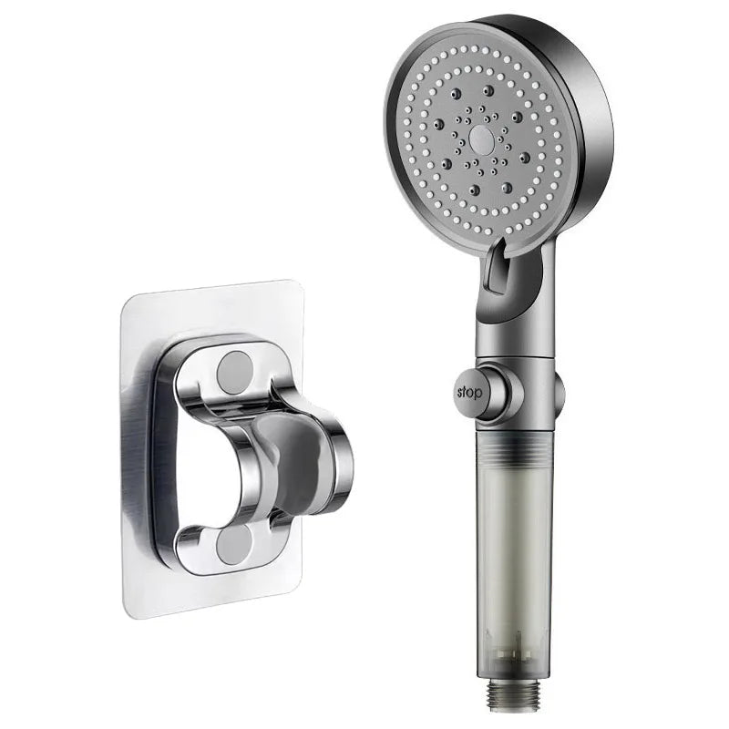 5-Mode High-Pressure Handheld Shower Head with PP Cotton Filter