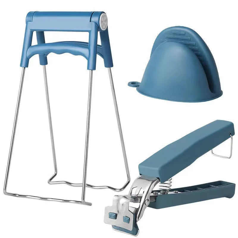 3pcs/set Bowl Clamp Anti Scald Clamp Kitchen Tool Clamp Steaming Vegetable Clamp Anti Slip And Anti Scald Hand Clamp Plate Oasis Select 3pcs