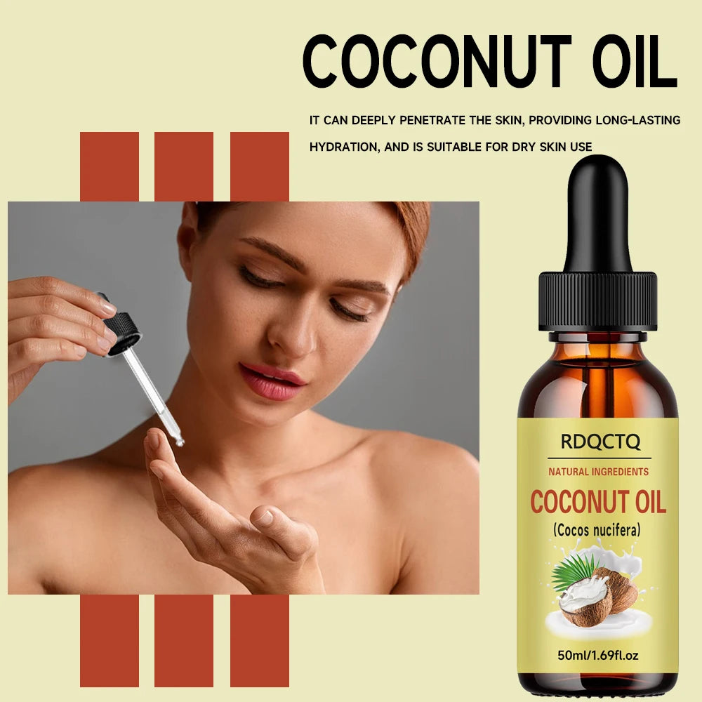 RDQCTQ Coconut Oil – Natural Hair & Skin Moisturizer Natural Hair & Skin Oil Oasis Select