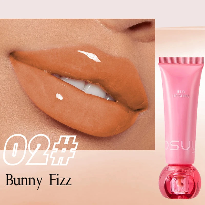 Moisturizing Jelly Lip Gloss – Waterproof & Non-Stick Lip Gloss Oasis Select 02 Bunny Fizz