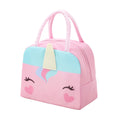 3D Cute Cartoon Lunch Box Bag for Students - Insulated Thermal Food Carrier, Portable Handheld Meal Tote with Keep Warm Pocket Oasis Select Deep Pink Pony