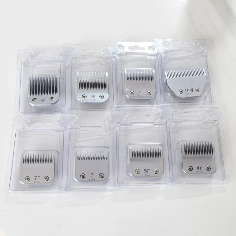 Professional Dog Clipper Blade Fit Most Andis and Oster Detachable Pet Clipper Replacement Blade Compatible With Most Andis Oasis Select 4F STEEL
