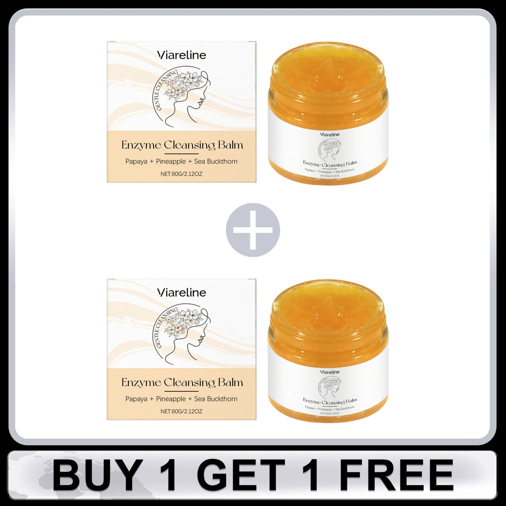 Enzyme Cleansing Balm for Makeup Remover Deep Cleansing Face Pore Refreshing Non-tightening Smoothing Skin Makeup Remover Balm Oasis Select Buy 1 Get 1 Free
