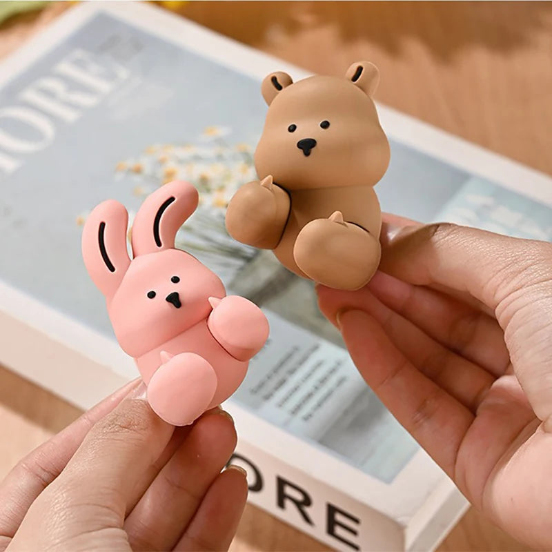 Creative Silicone Duck Anti-collision Door Stopper 3D Duck Door Handle Protective Cover Bedroom Study Silent Door Stopper Oasis Select