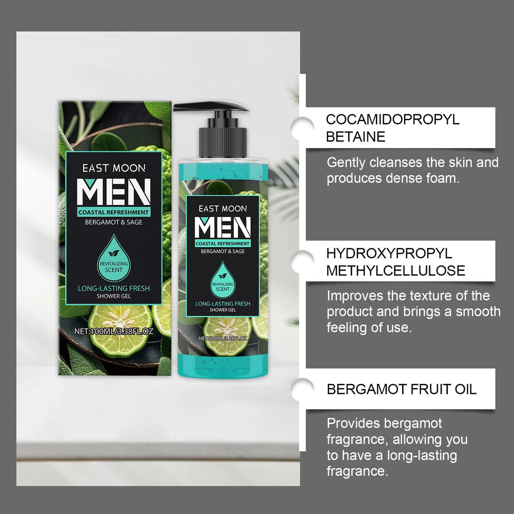 Fragrance Shower Gel Gift Set Deep Cleansing Shower Gel Moisturizing Refreshing Scent Long Lasting Fragrance Oil Control Oasis Select