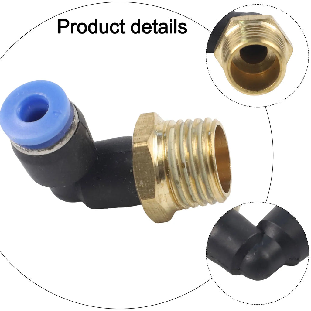 Pneumatic Quick Connector Air Fittings Thread Elbow Adapter PL4-16mm Hose Tube Elbow Air Hose Fittings Quick Connector Oasis Select