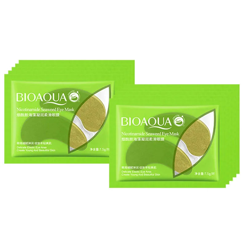 BIOAQUA Golden Caviar Eye Mask – 10 Pairs Hydrating Patches Under Eye Patches Oasis Select Seaweed 10p