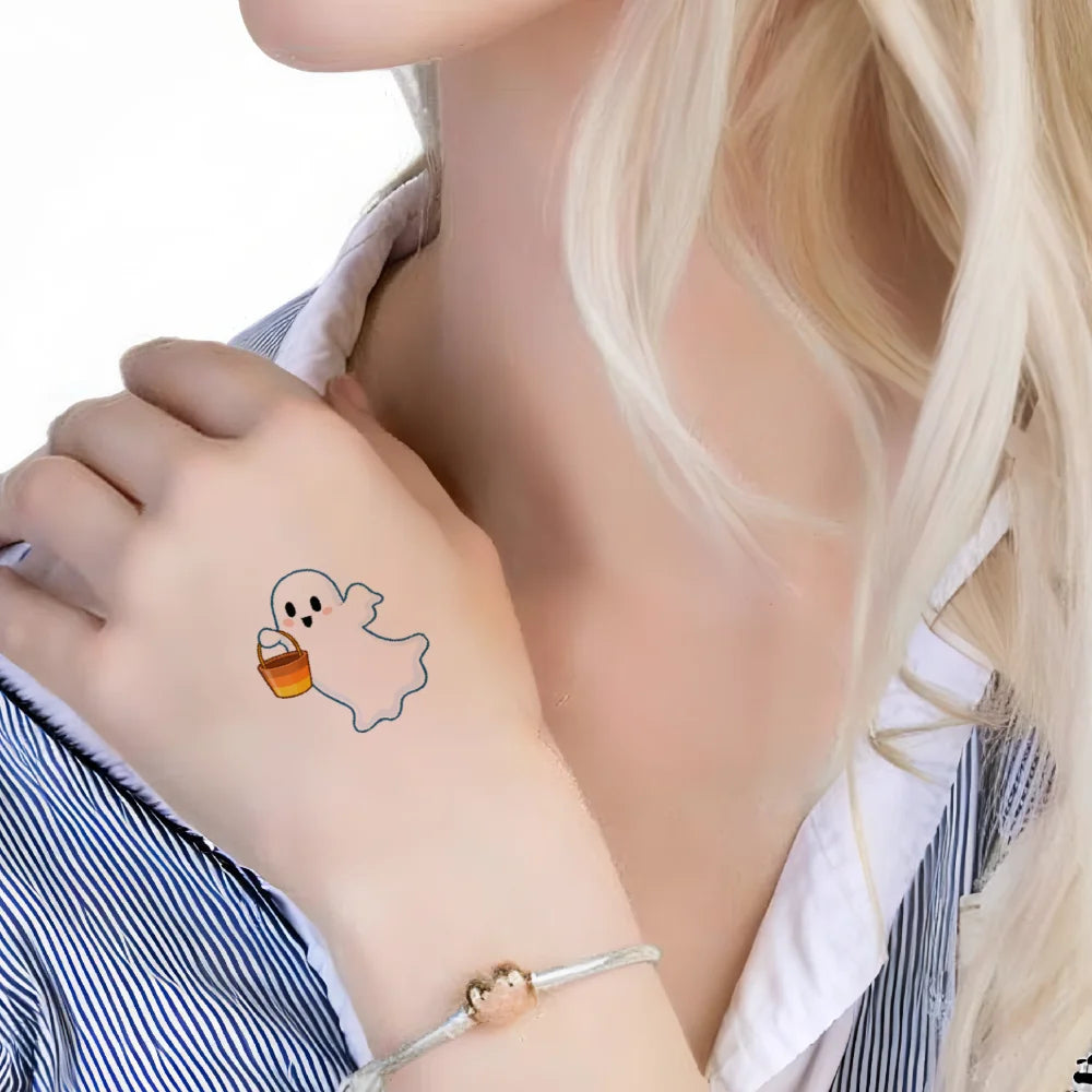 54pc Halloween Temporary Tattoos – Ghosts & Pumpkins