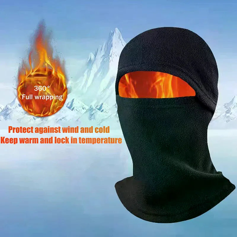 Winter Fleece Balaclava Full Face Mask – Windproof Ski Ride