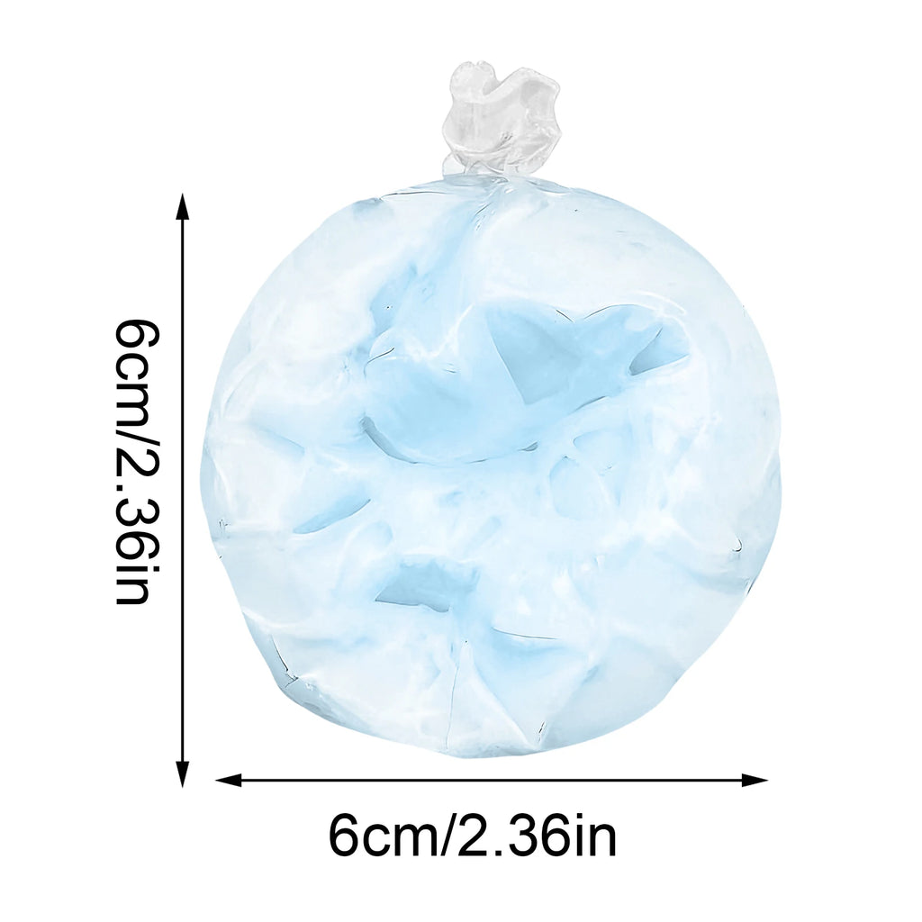 Squishy Stress Balls slow rebound wax skin squeeze toy for Kids Adult Quiet Sensory Fidget Toy Soothing Relieving Stress Oasis Select Blue 1PC