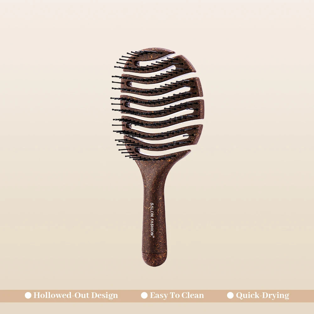 K.H.Lina Long-Handle Bristle Comb – Anti-Static Wig Hair Brush