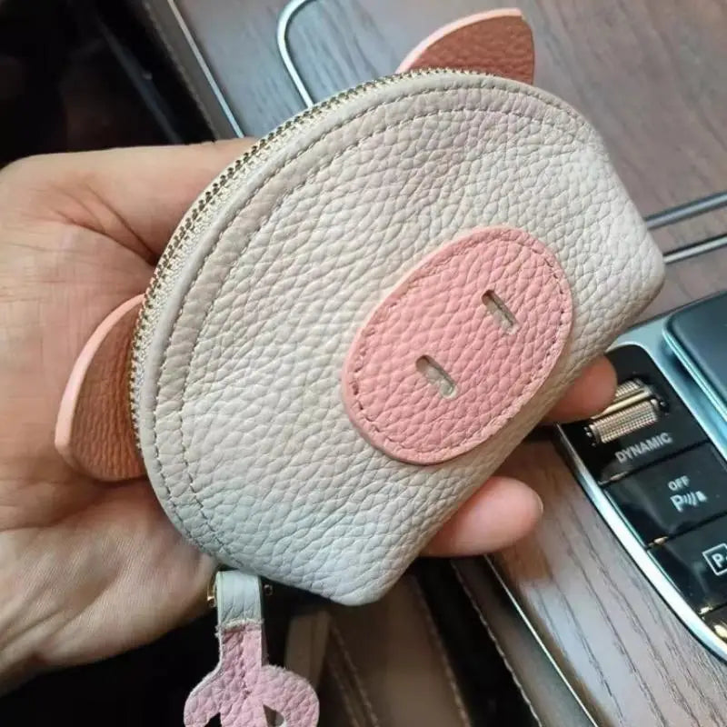 Cute Pig PU Leather Mini Coin Purse & Earphone Pouch Mini Coin Purse Oasis Select