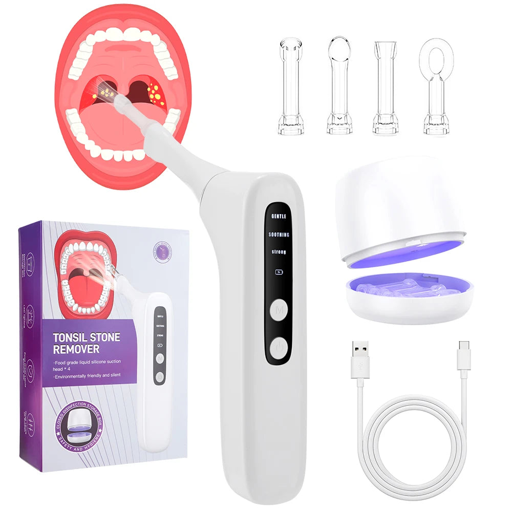 Electric Tonsil Stone Remover – 300K HD Camera & LED Light