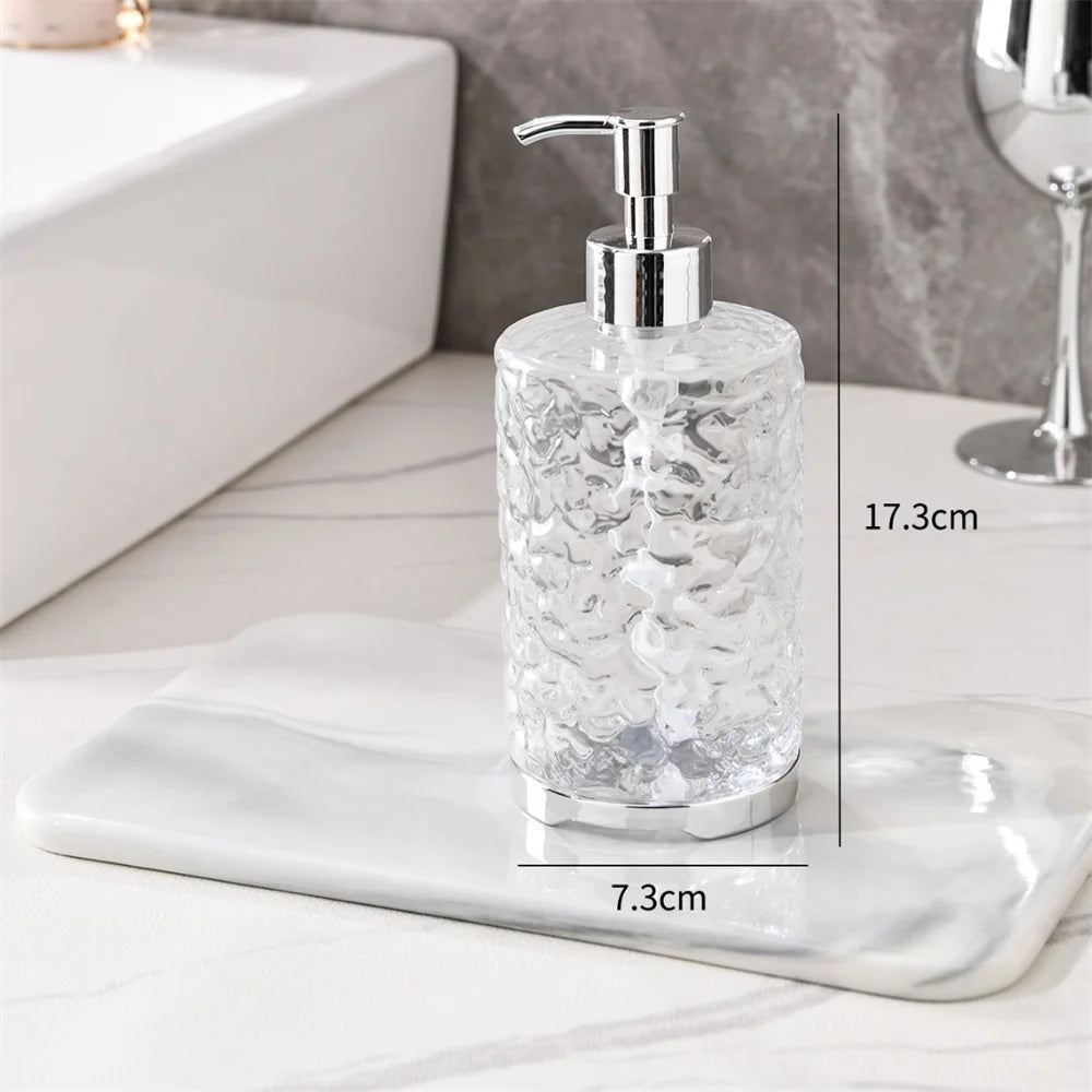 550ml Cheese Pattern Refillable Pump Dispenser Bottle