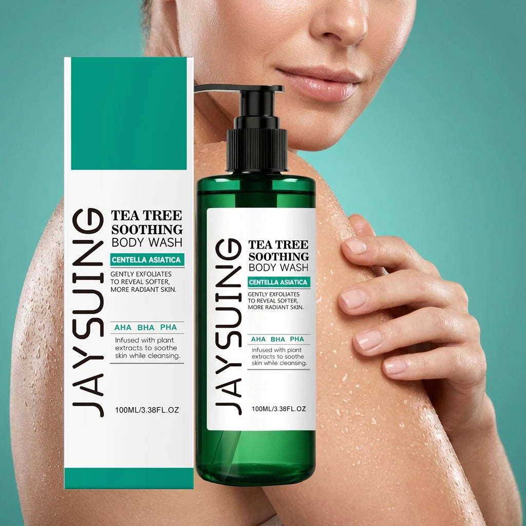 Centella Tea Tree Body Wash Deep Clean Refresh Cool Soothe Sensitive Nourish Calm Skin Discomfort Repair Skin Barrier Shower Gel Oasis Select