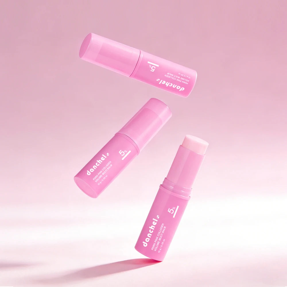 Collagen Stick Collagen Moisturizer Volume PDRN Pink Multi Balm Stick Deep Hydration Brightening Plump Smooth Face Skin Care Oasis Select 3pcs