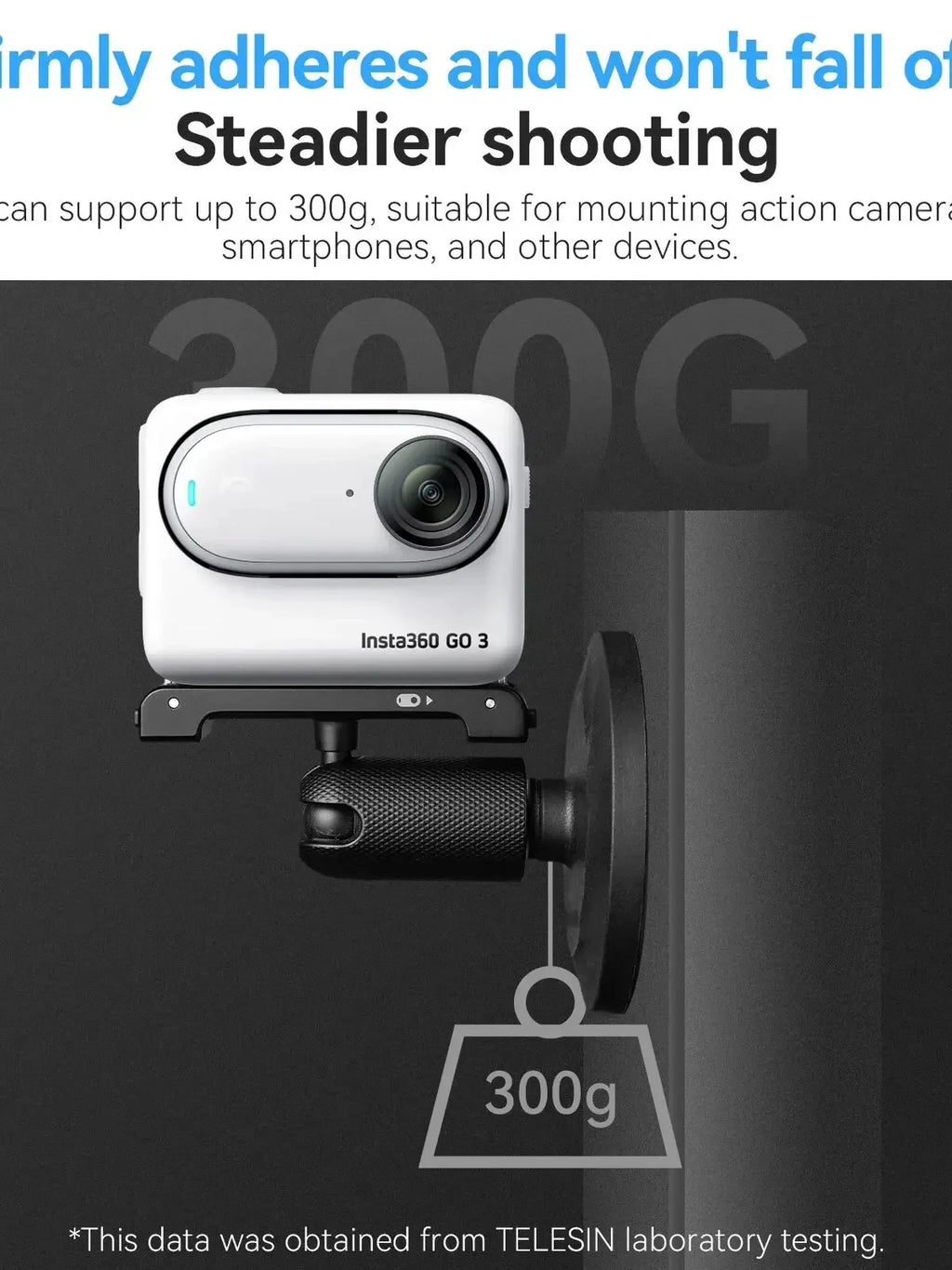 Magnetic Suction Camera Mount for DJI Osmo, Insta360 & GoPro