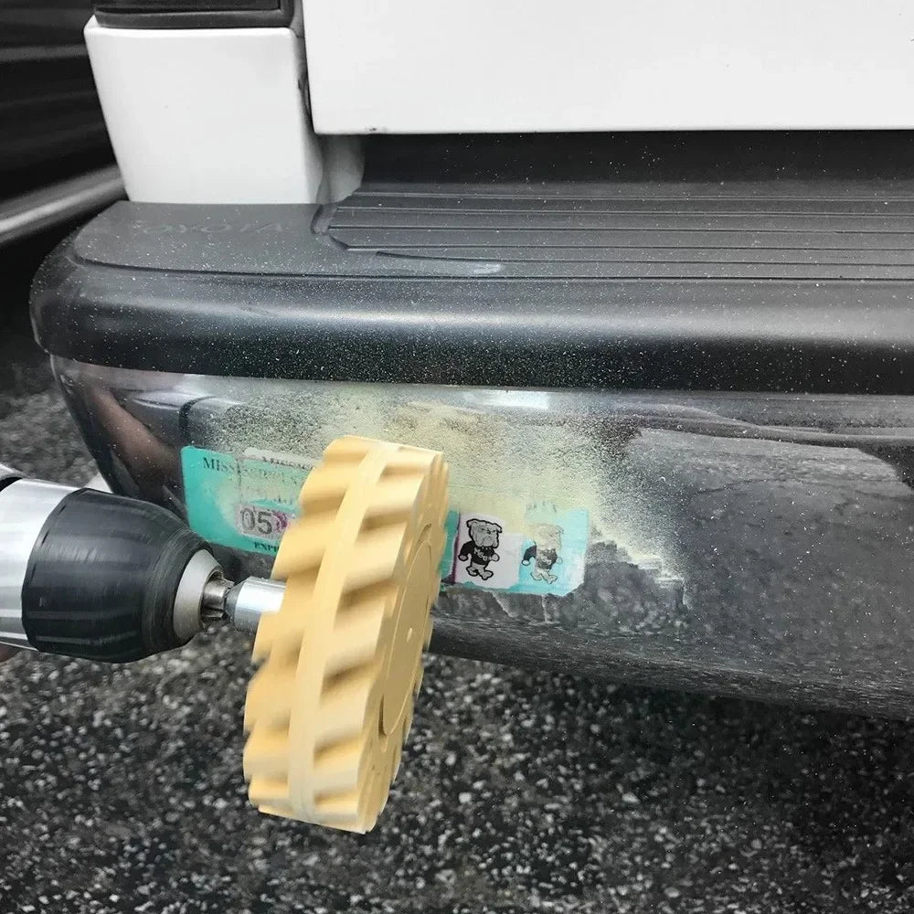 100mm 4 Inch Car Eraser Wheel Smooth Power Drill Adapter Decal Removal Paint Repair Rubber Effective Practical Quick Pinstripe Oasis Select