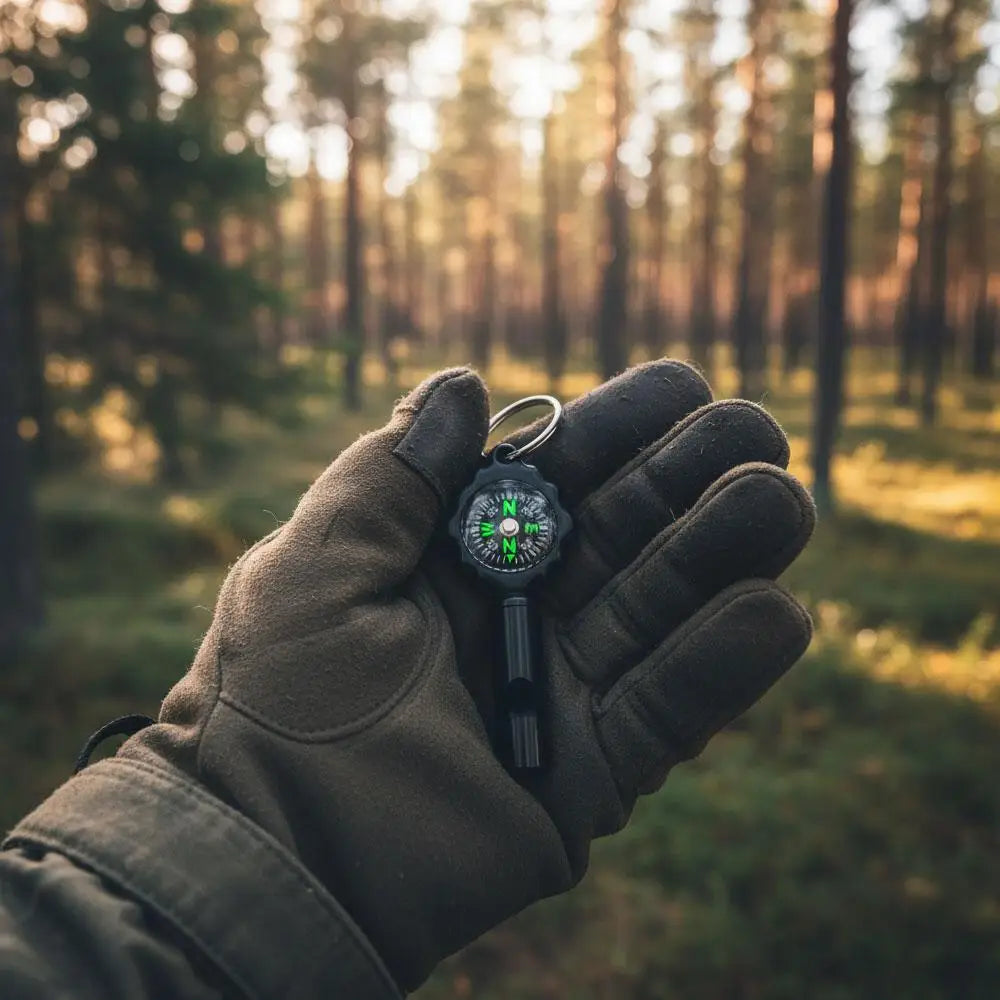 Survival Whistle with Compass – 2-in-1 Outdoor Emergency Tool