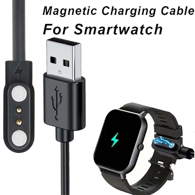 Magnetic USB Charging Cable for Mibro GS, A2, T2, C3 Smartwatch Smartwatch Charger Cable Oasis Select
