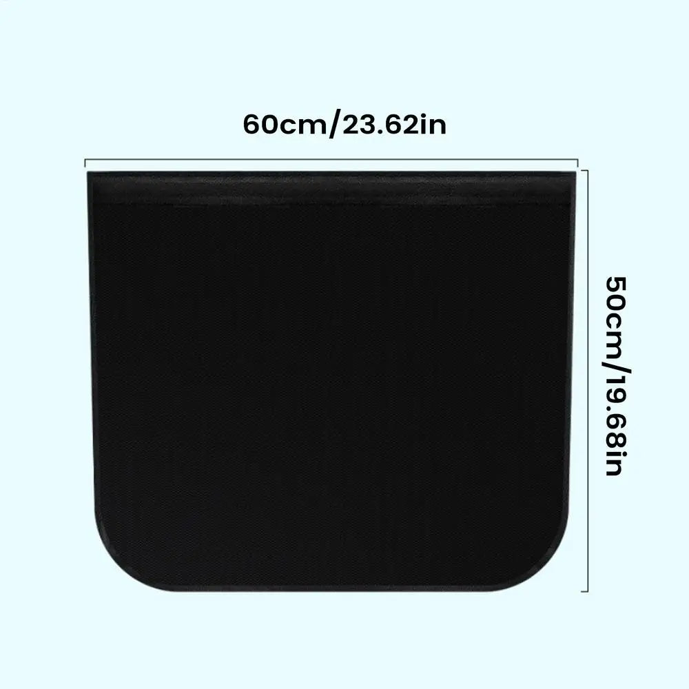 EV Charger Cover Magnetic Waterproof Dustproof PVC Electric Car Charger Plug Protection Cover for Road Trip Outing Traveling Oasis Select Black