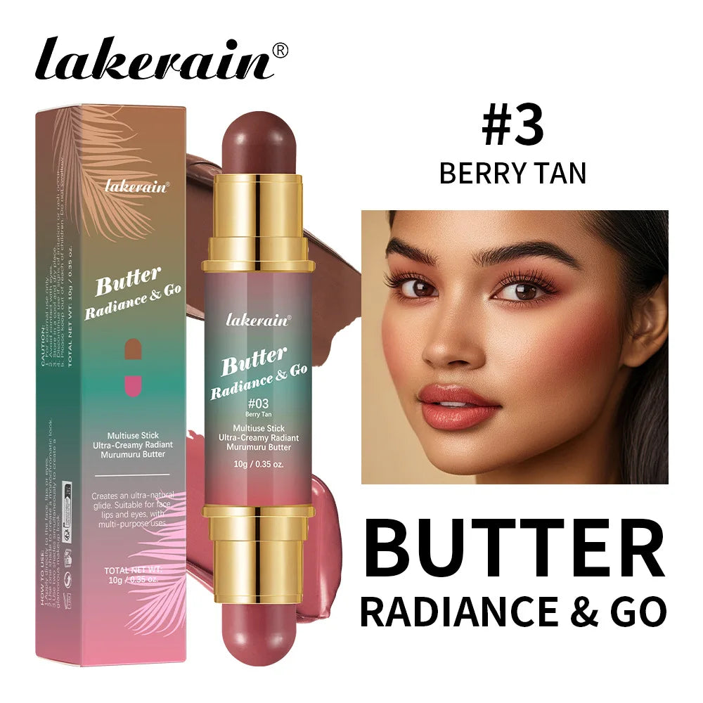 Lakerain 2-in-1 Contour Stick – Cream Blush & Highlighter