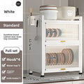 Kitchen cupboard storage box with door, dust-proof bowl rack, countertop, dish storage rack, chopsticks, dishes, drain rack Oasis Select 45-White