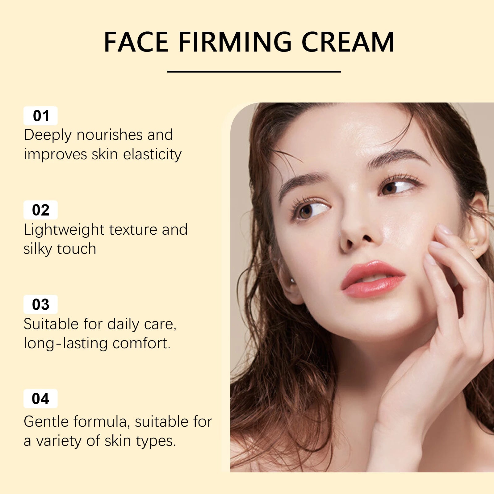 Firming Care Cream - Gentle Hydration and Moisturizing for Facial Skin, Brightening and Nourishing Moisturizing Cream Oasis Select