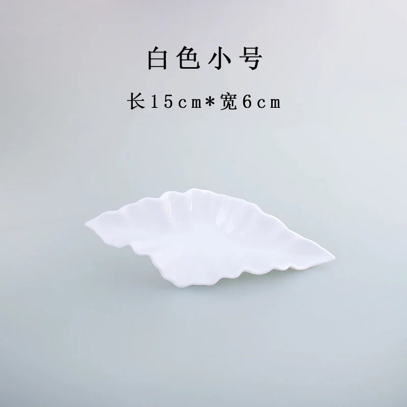 Modern Living Room Simple Nail Free Imitation Metal Wall Decoration Wall Hanging Wall Leaf Decoration Soft Installation Pendant Oasis Select White 15cm