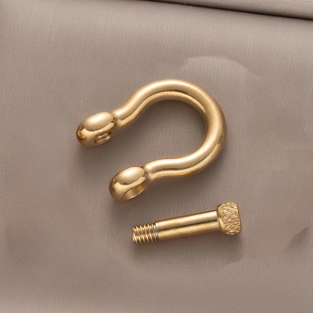 1pcs 304 Stainless Steel D-Ring Anchor Shackle Clasps Screw Lock Bow Horseshoe Buckle for DIY Bracelets Purse Jewelry Making Oasis Select