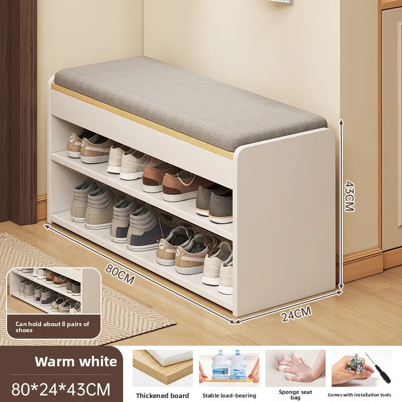 The shoe change stool is at the door the shoe cabinet, the sitting stool is extremely narrow can sit on the shoe rack Oasis Select 7