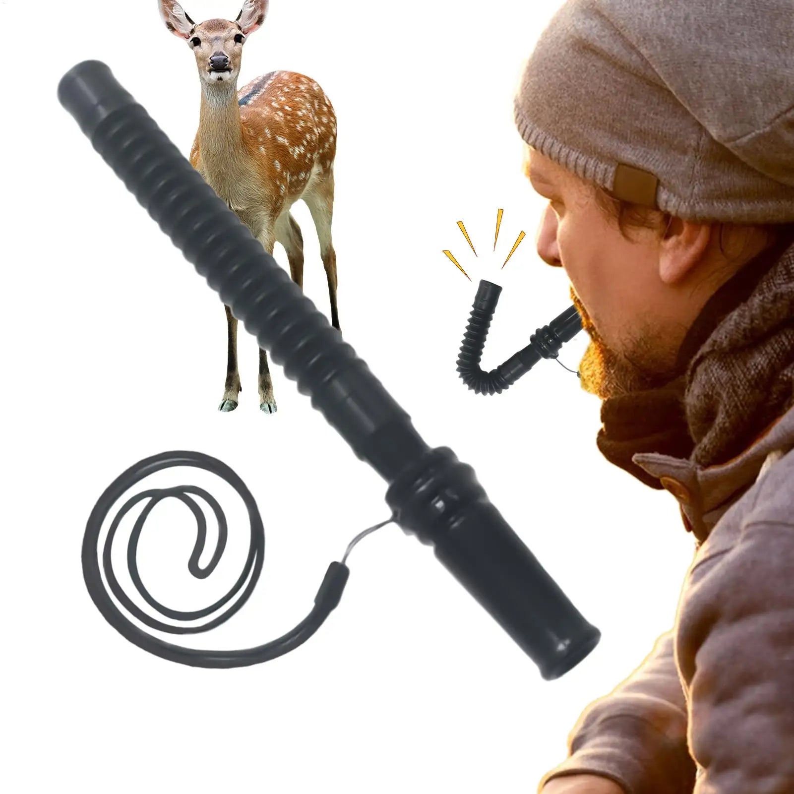Hunting Gear Deer Calls Hunting Realistic Mature Young Sounds Portable Hunters Lure Equipment with Realistic Vocalizations Oasis Select
