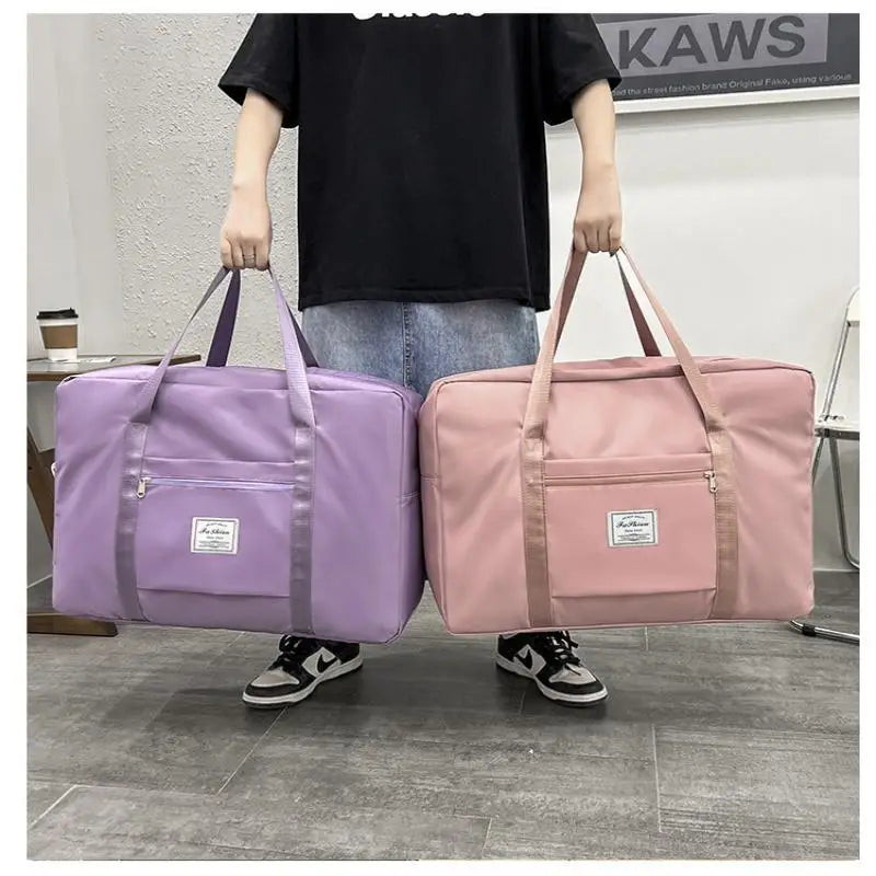 Large Capacity Functional Portable Nylon Moving Storage Bag Folding Luggage Bag Aircraft BagMulti Travel Bag Shoulder Bag Oasis Select