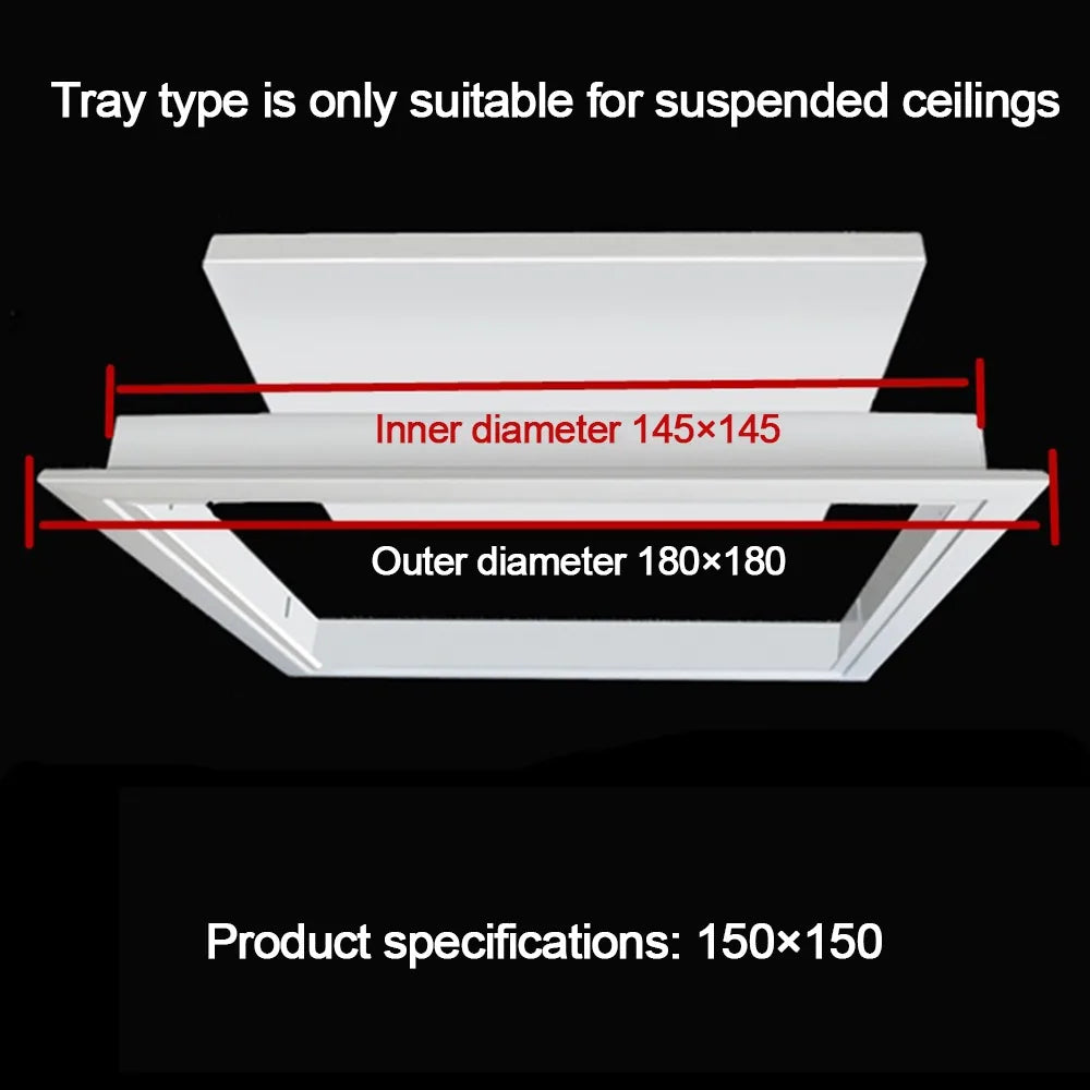 Aluminum Alloy Access Panel Easy-Snap Opening Flush Inspection Hole Removable Inspection Port Hatch Decoration Universal Oasis Select A2 as picture