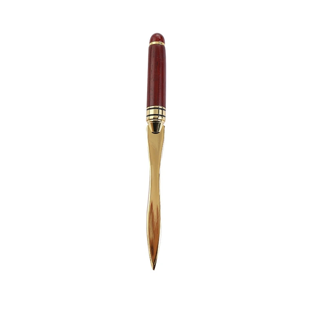 1pc exquisite mahogany letter opener, wooden letter opener for opening envelope, office gift gift letter cutting knife Oasis Select