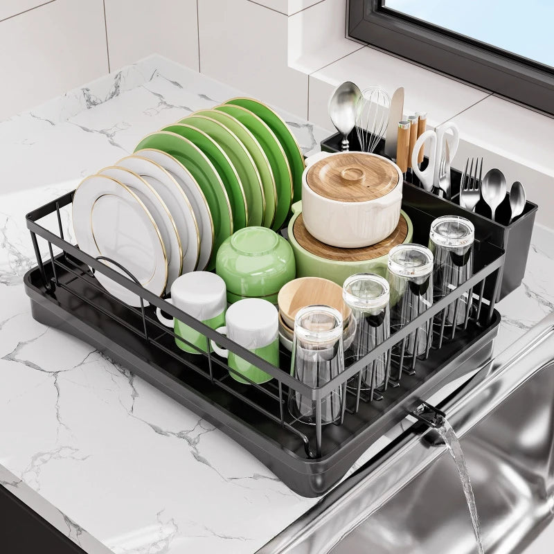 Bowl rack Single layer tableware storage rack Multifunctional sink rack Dish drain rack Oasis Select