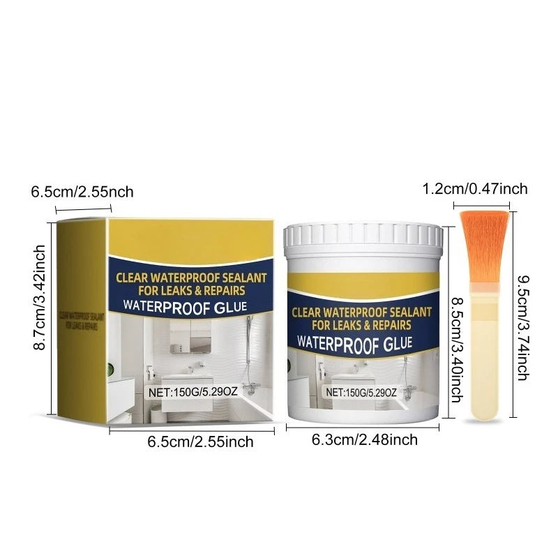 Transparent Sealing Coating Waterproof Coating Sealant Agent Invisible Strong Insulating Sealant Clear Sealant Repair Tool Kit Oasis Select