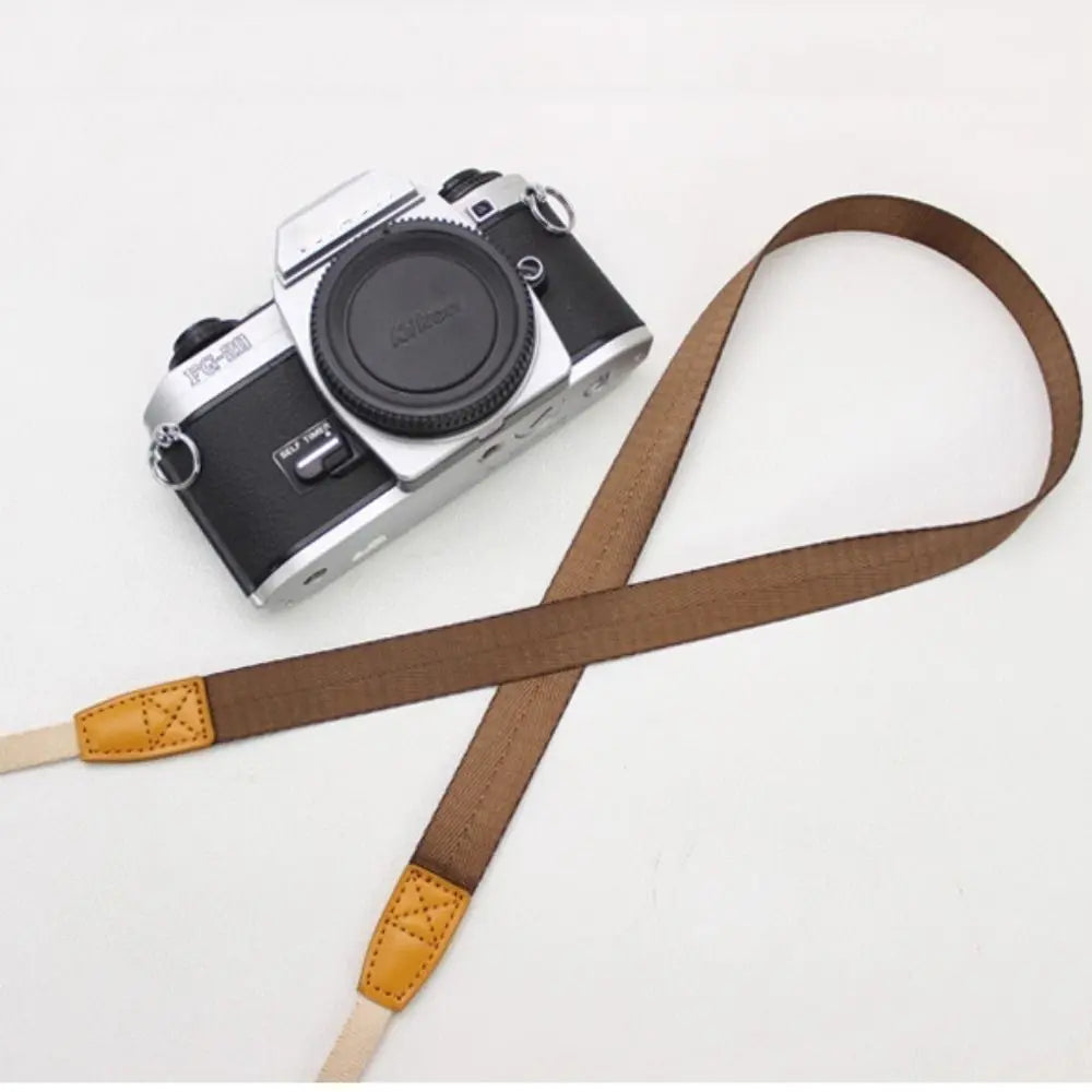 Camera Shoulder Neck Strap Belt Anti-Slip Adjustable Cotton Leather Strap For Nikon SLR Cameras Strap Camera Accessories Oasis Select